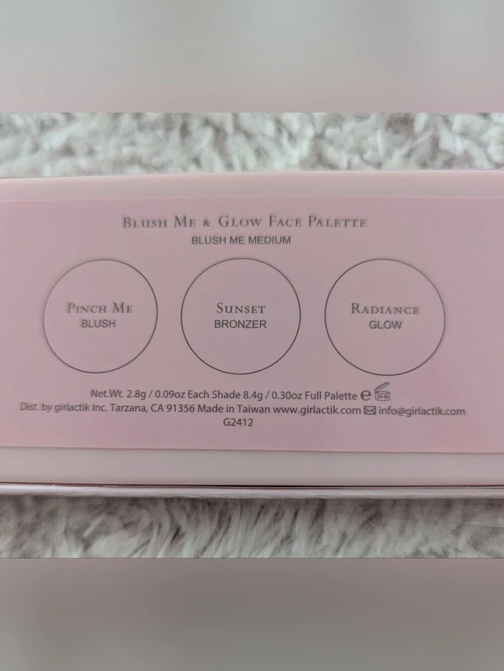 NWT Girlactik Blush Me & Glow Face Palette